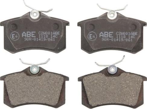 ABE C2W001ABE - Комплект спирачно феродо, дискови спирачки vvparts.bg