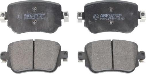 ABE C2W035ABE - Комплект спирачно феродо, дискови спирачки vvparts.bg