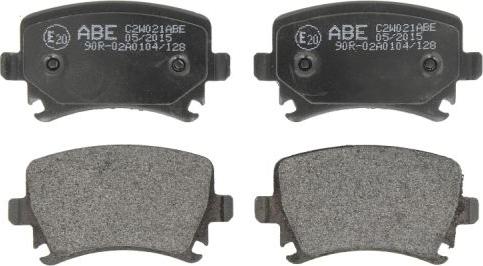 ABE C2W021ABE - Комплект спирачно феродо, дискови спирачки vvparts.bg