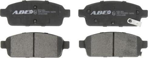 ABE C2X014ABE - Комплект спирачно феродо, дискови спирачки vvparts.bg