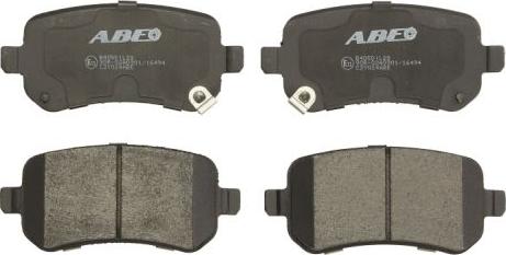 ABE C2Y024ABE - Комплект спирачно феродо, дискови спирачки vvparts.bg