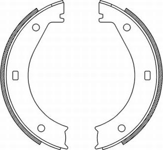 ABE CRB005ABE - Комплект спирачна челюст, ръчна спирачка vvparts.bg