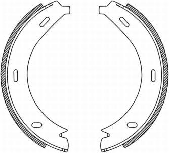 ABE CRM005ABE - Комплект спирачна челюст, ръчна спирачка vvparts.bg