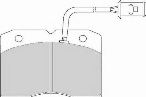 ABEX AVR105 - Комплект спирачно феродо, дискови спирачки vvparts.bg