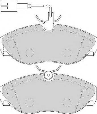 ABEX AVR118 - Комплект спирачно феродо, дискови спирачки vvparts.bg