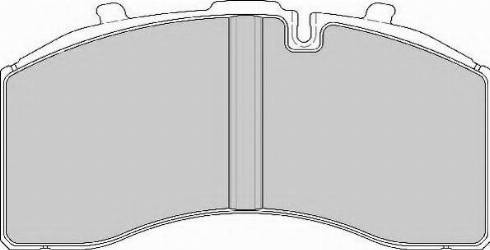 ABEX G6936 - Комплект спирачно феродо, дискови спирачки vvparts.bg