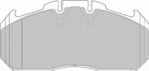 Lucas Electrical GDB5086 - Комплект спирачно феродо, дискови спирачки vvparts.bg