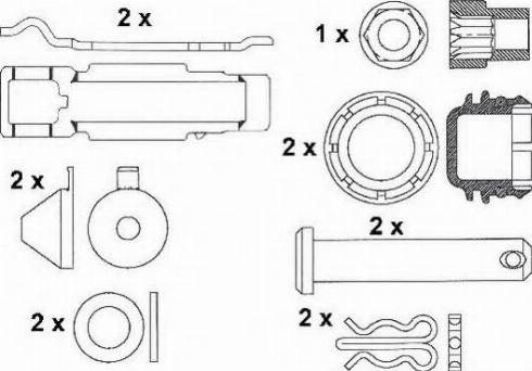 ABEX G6981PTS - Комплект спирачно феродо, дискови спирачки vvparts.bg