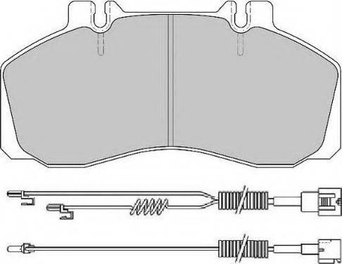 ATE JCP1126 - Комплект спирачно феродо, дискови спирачки vvparts.bg