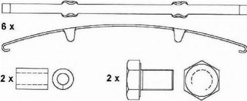 ABEX G6898FE - Комплект спирачно феродо, дискови спирачки vvparts.bg