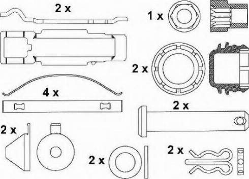 ABEX G6843FE - Комплект спирачно феродо, дискови спирачки vvparts.bg