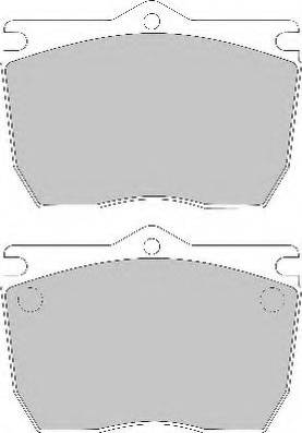 ABEX G3004A - Комплект спирачно феродо, дискови спирачки vvparts.bg