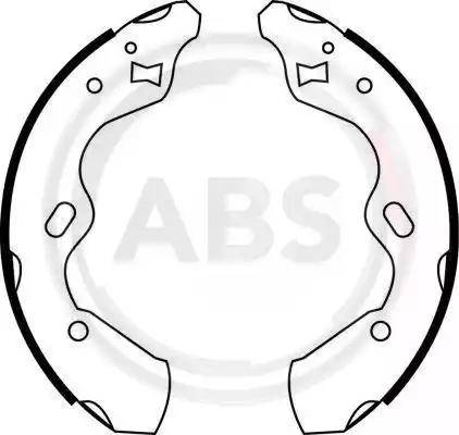 A.B.S. 40688 - Комплект спирачна челюст vvparts.bg