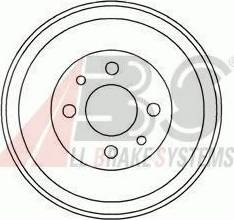 A.B.S. 5347-S - Спирачен барабан vvparts.bg