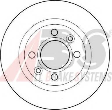 A.B.S. 15864 OE - Спирачен диск vvparts.bg