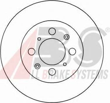 A.B.S. 16059 OE - Спирачен диск vvparts.bg