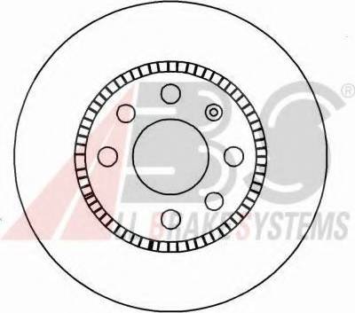 A.B.S. 16093 OE - Спирачен диск vvparts.bg