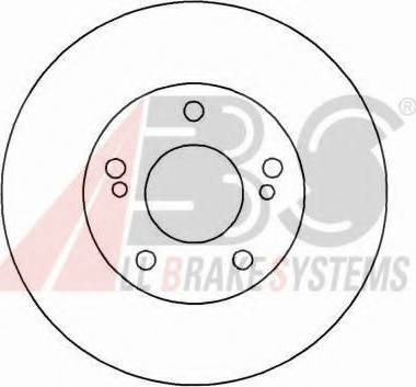 A.B.S. 16040 OE - Спирачен диск vvparts.bg