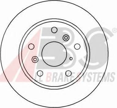 A.B.S. 15950 OE - Спирачен диск vvparts.bg