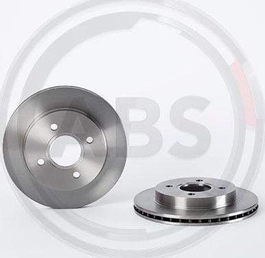 A.B.S. 09.5708.10 - Спирачен диск vvparts.bg