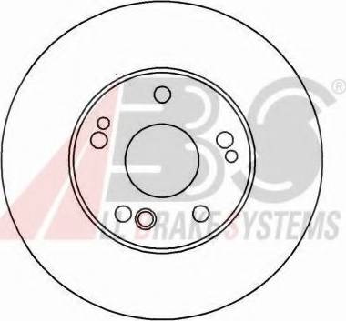 A.B.S. 16110 OE - Спирачен диск vvparts.bg