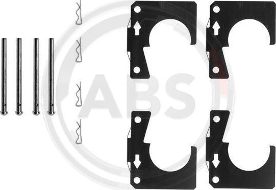 A.B.S. 0914Q - Комплект принадлежности, дискови накладки vvparts.bg
