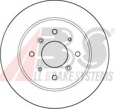 A.B.S. 15599 OE - Спирачен диск vvparts.bg