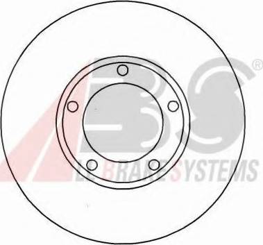 A.B.S. 15623 OE - Спирачен диск vvparts.bg