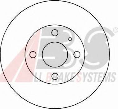 A.B.S. 16458 OE - Спирачен диск vvparts.bg