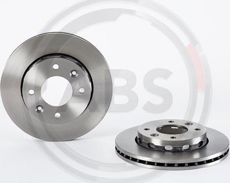 A.B.S. 09.A250.10 - Спирачен диск vvparts.bg