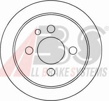 A.B.S. 15799 OE - Спирачен диск vvparts.bg