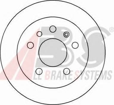 A.B.S. 15818 OE - Спирачен диск vvparts.bg