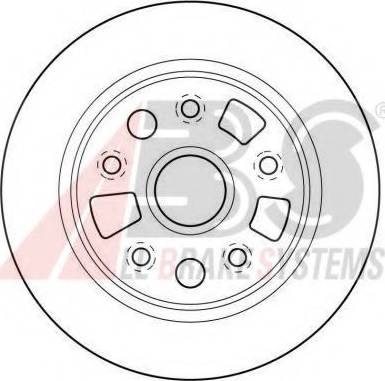 A.B.S. 16055 OE - Спирачен диск vvparts.bg