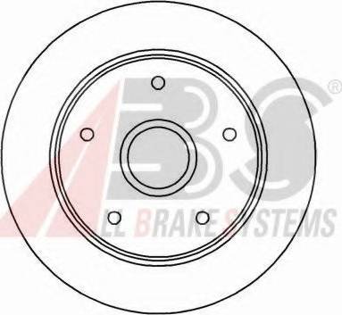 A.B.S. 16296 OE - Спирачен диск vvparts.bg