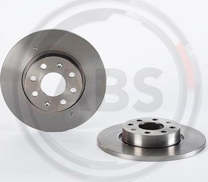 A.B.S. 08.5086.34 - Спирачен диск vvparts.bg