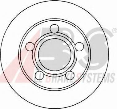 A.B.S. 16249 OE - Спирачен диск vvparts.bg