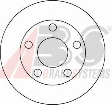 A.B.S. 16442 OE - Спирачен диск vvparts.bg