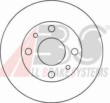 A.B.S. 15020 OE - Спирачен диск vvparts.bg