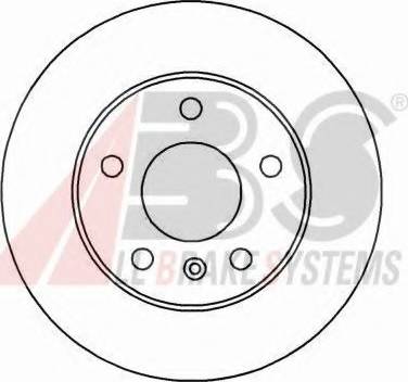 A.B.S. 16955 OE - Спирачен диск vvparts.bg