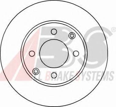 A.B.S. 16920 OE - Спирачен диск vvparts.bg