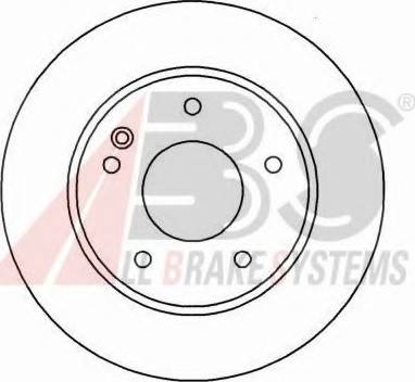 A.B.S. 16984 OE - Спирачен диск vvparts.bg