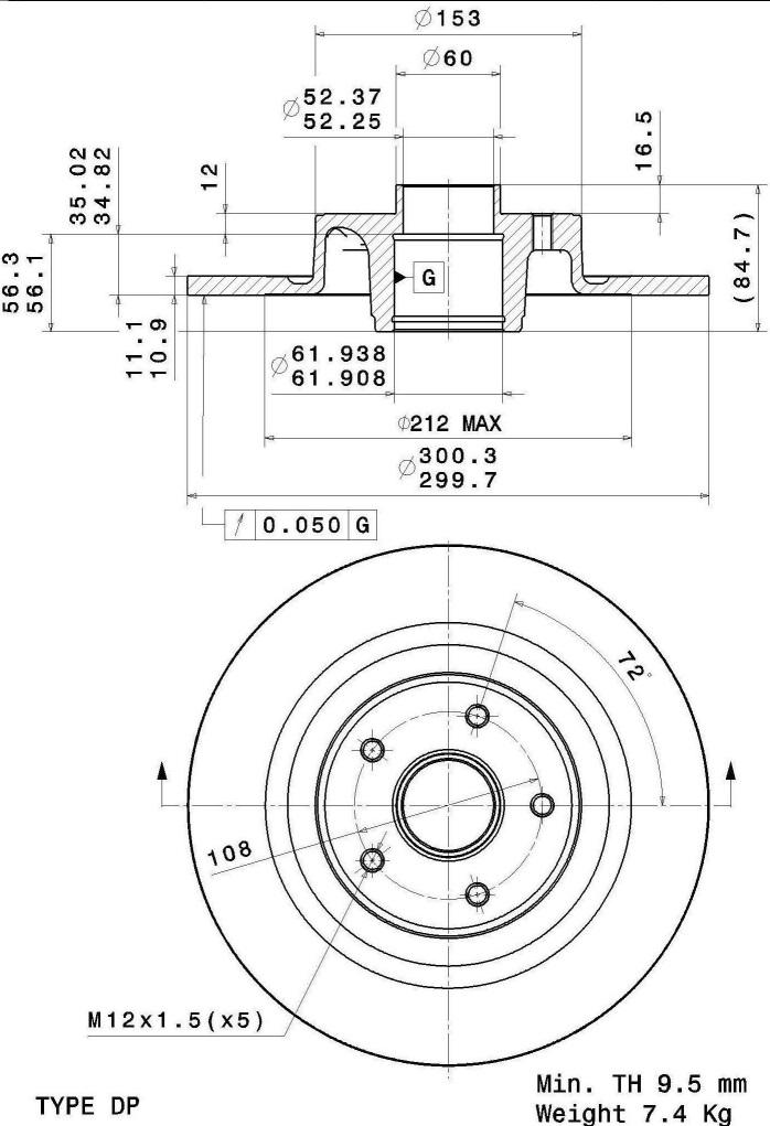 A.B.S. 08.A239.20 - Спирачен диск vvparts.bg