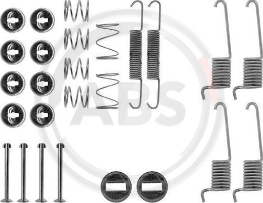 A.B.S. 0714Q - Комплект принадлежности, спирани челюсти vvparts.bg