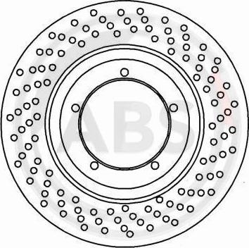 A.B.S. 15808 - Спирачен диск vvparts.bg