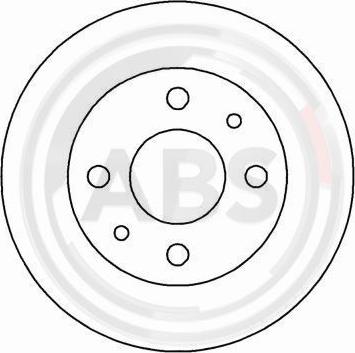 A.B.S. 16595 - Спирачен диск vvparts.bg