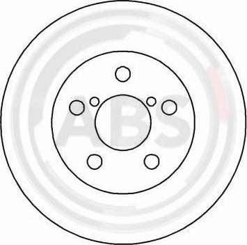 A.B.S. 16554 - Спирачен диск vvparts.bg