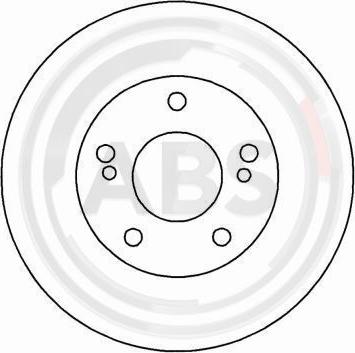 A.B.S. 16040 - Спирачен диск vvparts.bg