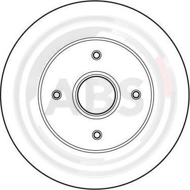 A.B.S. 16058 - Спирачен диск vvparts.bg