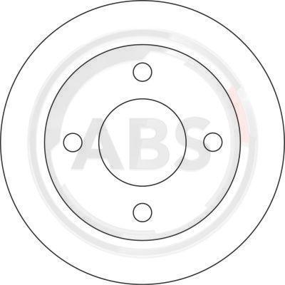 A.B.S. 16065 - Спирачен диск vvparts.bg