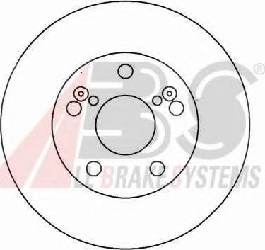 A.B.S. 16158 OE - Спирачен диск vvparts.bg